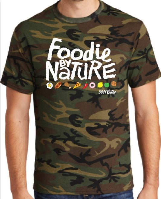 Camouflage Foodie By Nature T-shirt
